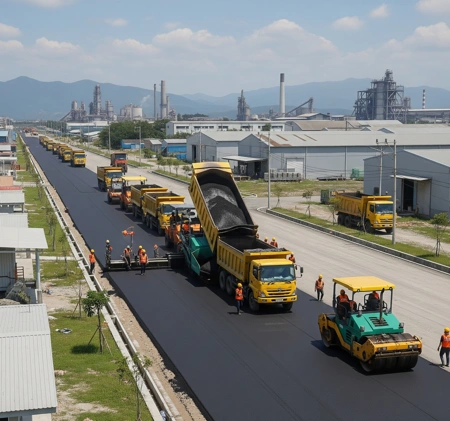 jasa pengaspalan area industri di Bekasi