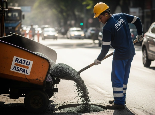 Cara Menggunakan Aspal Coldmix yang Benar